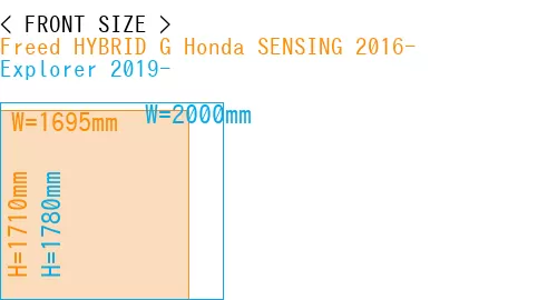 #Freed HYBRID G Honda SENSING 2016- + Explorer 2019-